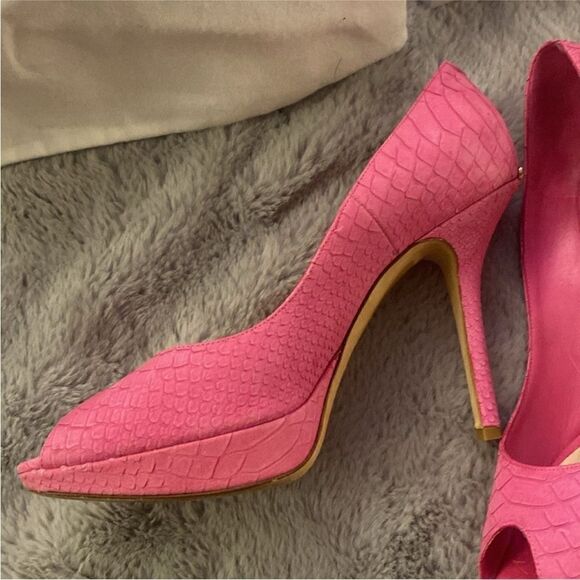 Dior Pink Peep-Toe Heels, US8 - Picture 4 of 11